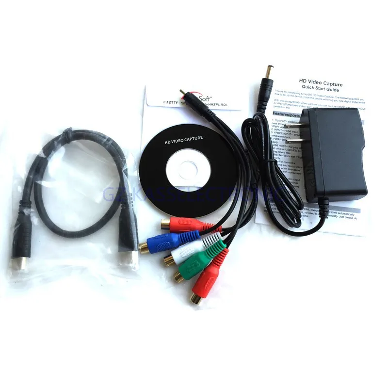 2017 Новый capturadora vhs преобразователь 1080P HDMI YPbPr к USB флэш диску для xbox one игровой