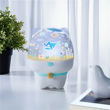 

Cosmic Night Light Projection Lamp Romantic Xinghai Birthday - 6 Modes night light bunny Star ocean motion sensor