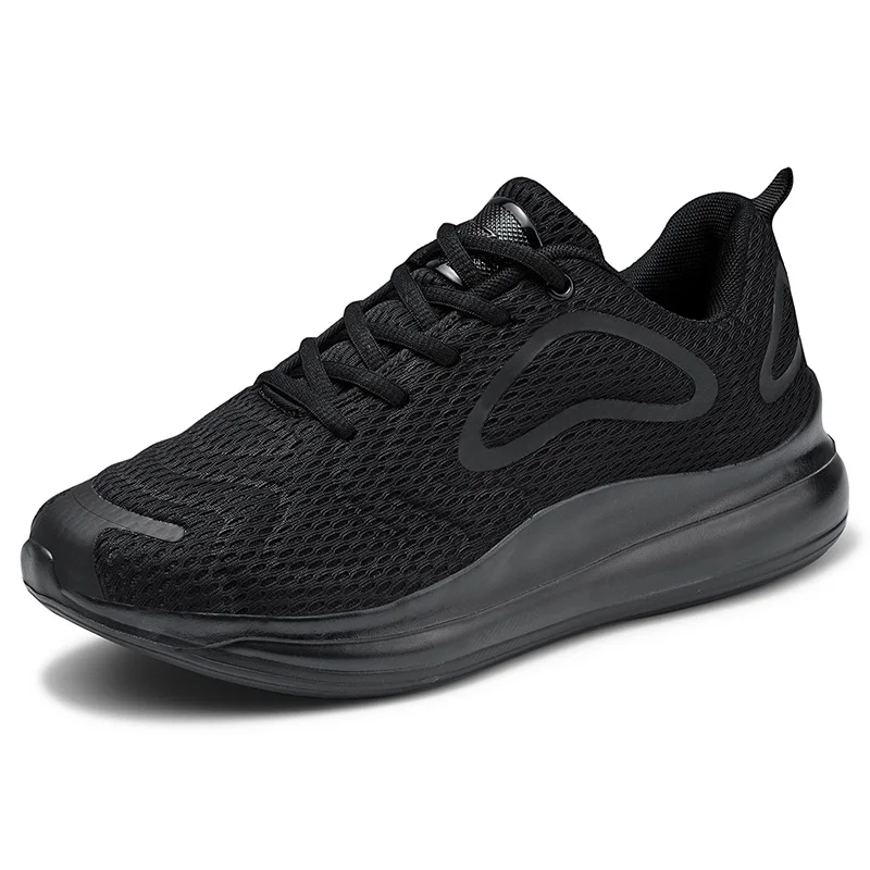 Горячая Распродажа, спортивная обувь для мужчин, светильник, износостойкая дышащая сетчатая Мужская теннисная обувь, размеры 39-47, мужская спортивная обувь для тенниса - Цвет: 720black