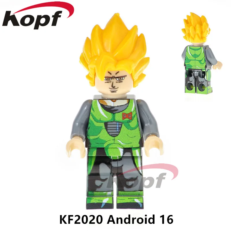 Один продажа Super Heroes Dragon Ball Z цифры Android 16 г-н Попо Krilin Tien голени Хан строительные блоки игрушки для детская KF2020