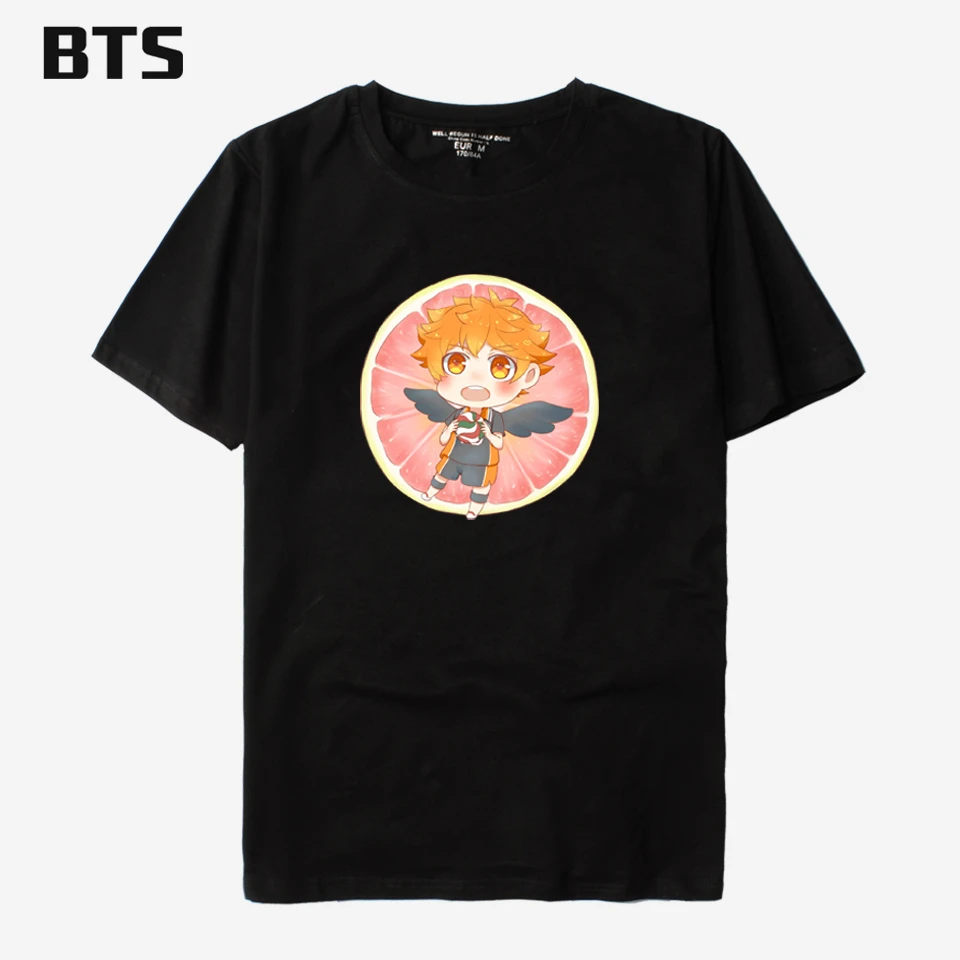 Online Shop BTS Haikyuu T Kemeja Pria Jepang Anime Hipster Keren T