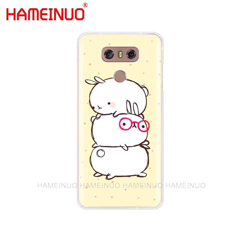 Gameinuo Molang кролики кавайная коробка чехол для телефона LG G7 Q6 G6 MINI G5 K10 K4 K8 2017 2016 X POWER 2