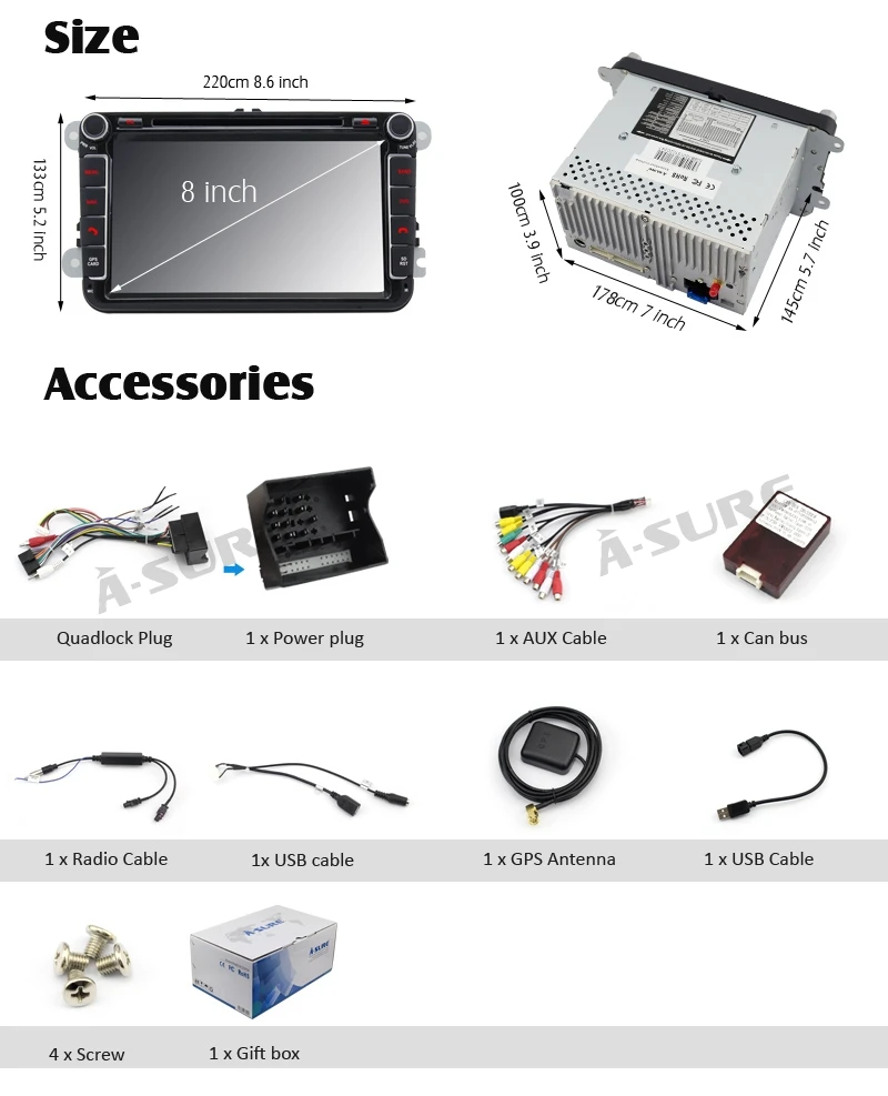 Flash Deal A-Sure 2 Din Android Auto Radio GPS DVD Navigation For VW PASSAT B6 Polo Sharan TIGUAN TOURAN CADDY GOLF 5 Mk6 T5 SEAT Skoda 23 Flash Deal A-Sure 2 Din Android Auto Radio GPS DVD Navigation For VW PASSAT B6 Polo Sharan TIGUAN TOURAN CADDY GOLF 5 Mk6 T5 SEAT Skoda 23