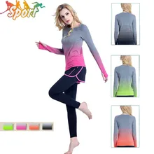 Модная женская бесшовная футболка с длинным рукавом для занятий спортом, занятий спортом, отдыха, йоги, Тонкий Топ