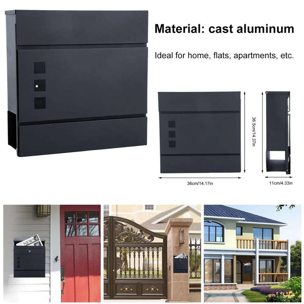 

Universal Letter Box Apartments Wall Mounted Letterbox Modern Fence Render Brick Mailbox Durable Letterbox Home Decor