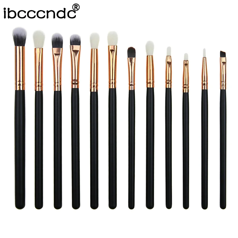 12pcs/set Professional Make Up Brush Set For Eye Make Up Eyeliner Eyebrow Eyeshadow Brush Set