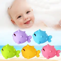 Лидер продаж 5 шт. детские игрушки для ванной Рыба Форма ПВХ мультфильм со звуком для детей Одежда заплыва купальный