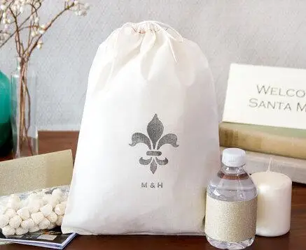 Personalized Fleur De Li Hangover Kit Destination Wedding Favor