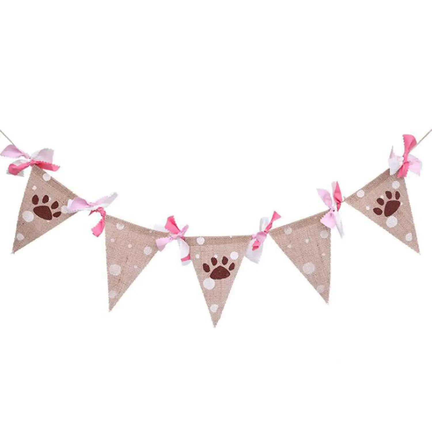 Pet birthday party linen flag Pet party photo prop atmosphere wedding
