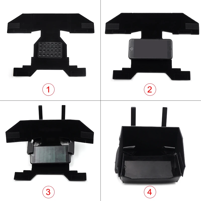 STRATRC DJI Mavic 2 pro Защита от солнца для смартфона 4,7-5,5 дюймов Солнцезащитный держатель капота/кронштейн для DJI Mavic 2 pro/зум пульт дистанционного управления