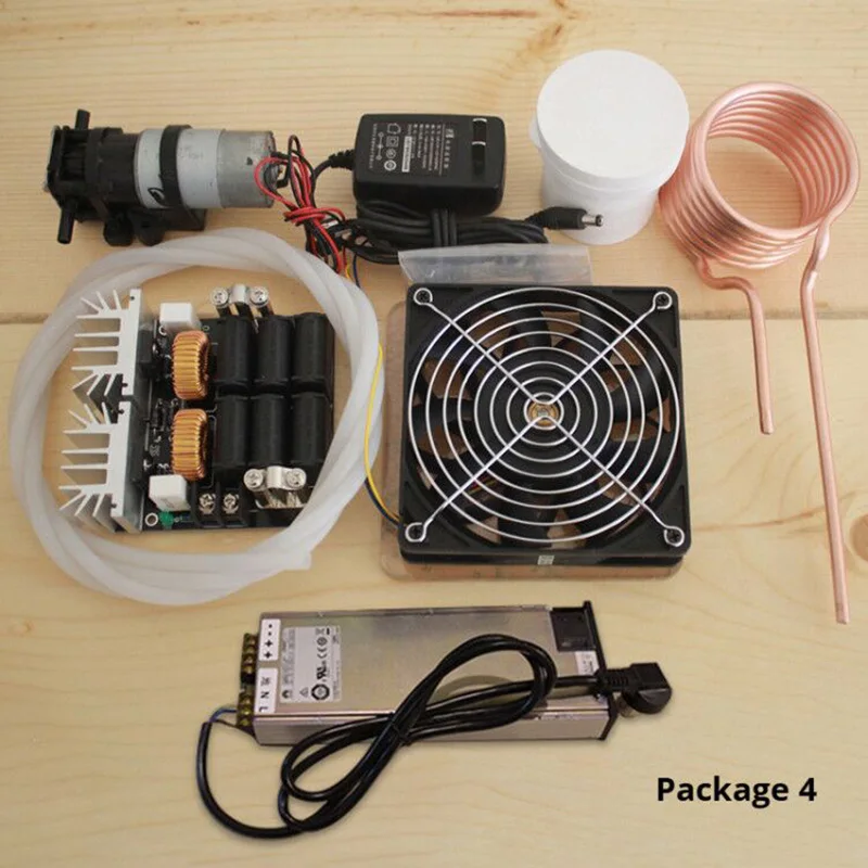 

ZVS Induction Heating PCB Board induction heater heating machine Melted metal + Coil Mayitr+ crucible+Pump+power supply