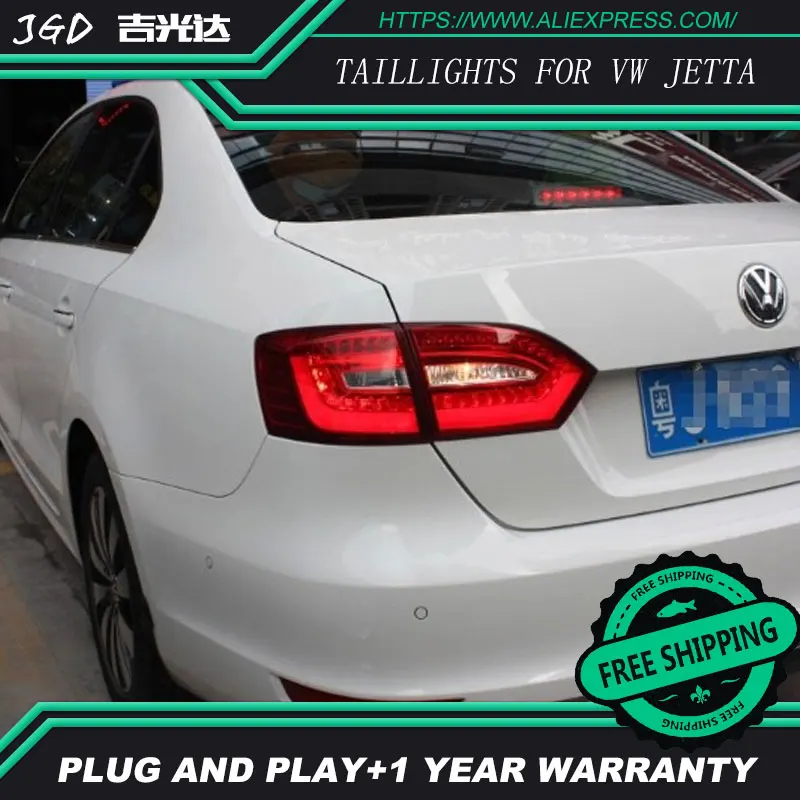 Стайлинга автомобилей задние фонари для VW Jetta 2011- светодиодные задние фонари задний багажник крышка лампы DRL+ сигнала+ тормоза+ обратный