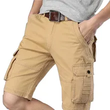 MORUANCLE мужские повседневные шорты-карго с несколькими карманами летняя верхняя одежда тактические шорты Военный стиль Спецодежда Размер 28-38