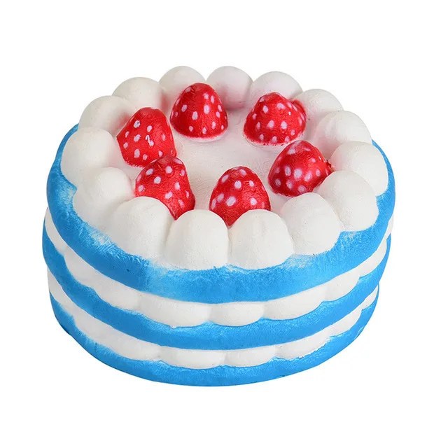 YanYuChen Cute Strawberry Cake Super Squishy Slow Rising Jumbo Scented Rising Soft Kid Toy Stress Relieve Gift 4 color
