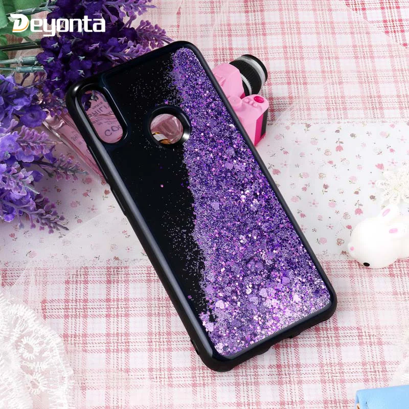 

For Huawei Mate 20 Pro Honor 9 10 Lite Case Black Quicksand Cover For Huawei Honor 5X 6X 7X 8X 5C 8C 8A V10 View 20 Play Coque