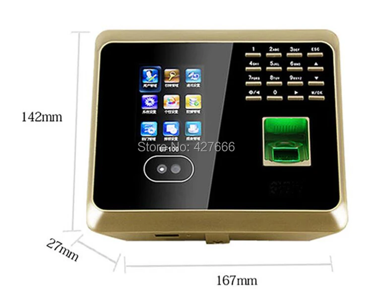 

FreeShipping TCP/IP Face & Fingerprint Time Attendance System  ZK Face and Fingerprint Time Clock With Free Software