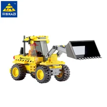 Kazi City Bulldozer Blocks 117pcs Bricks Building Blocks Sets Education Toys For Children