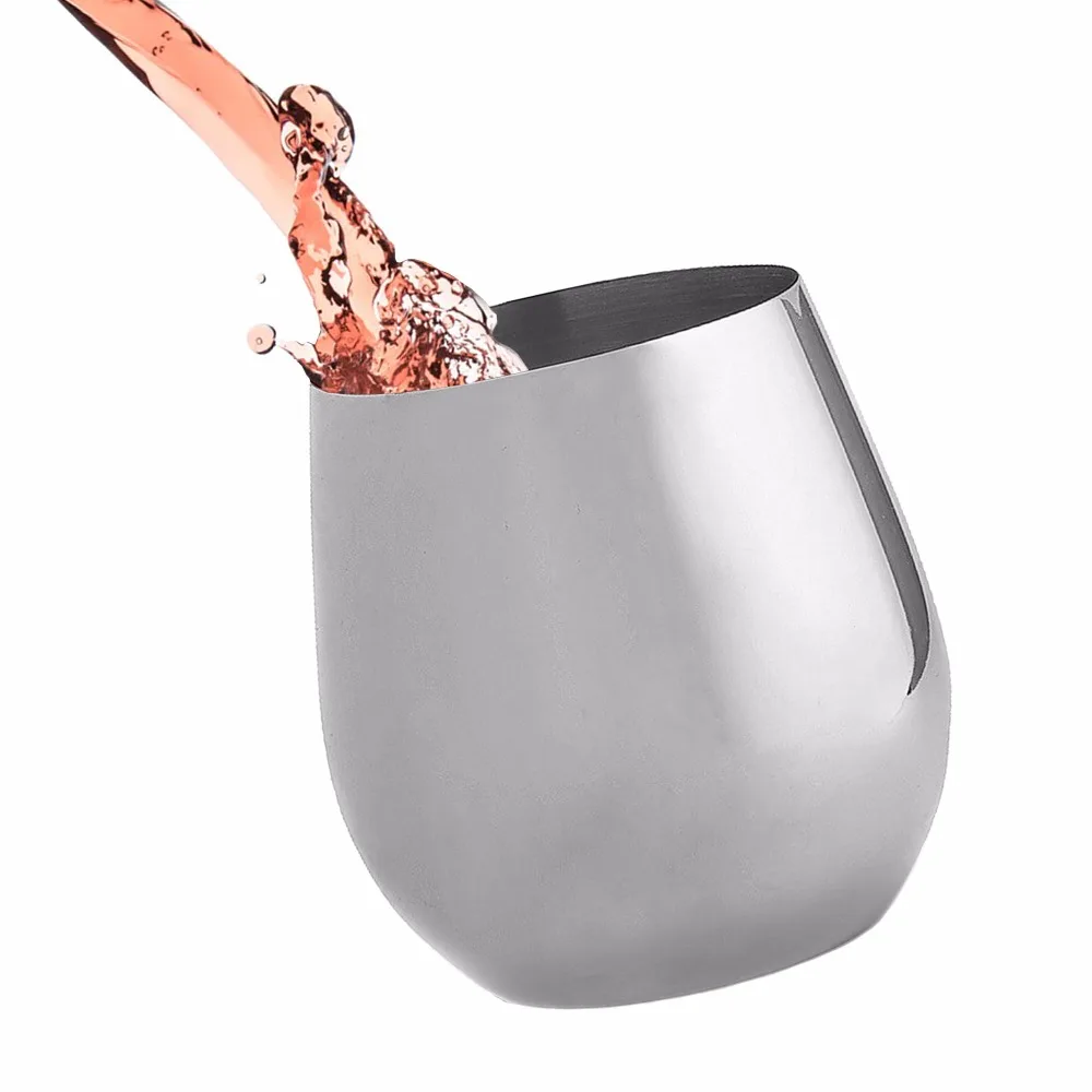 Homestia Stemless бокалы для вина нержавеющая сталь 18 унц.. Небьющиеся чашки металла