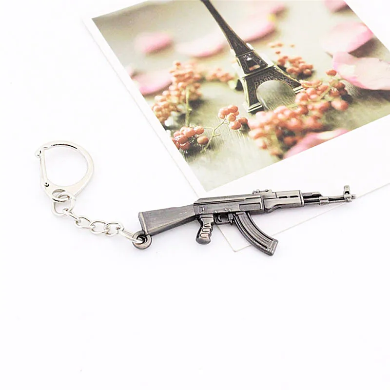 1 шт. Ak47 пистолет брелок для ключей игра Awp винтовка кольцо Chaveiro Porte Clef открывалка