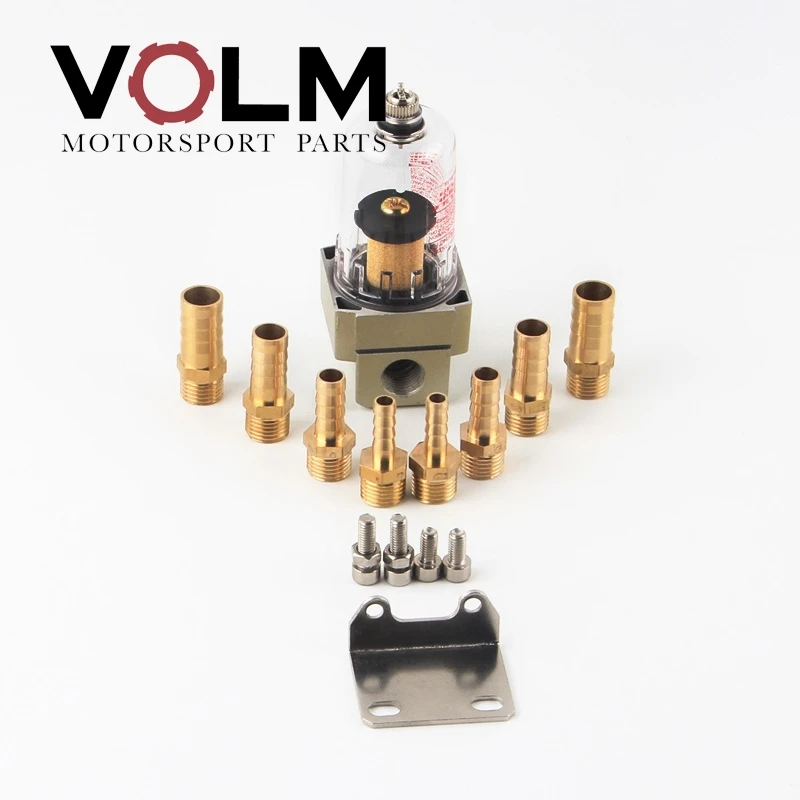 

auto motorcycle engine oil capture tank oil can filter the impurities oil separator and Gas fits all motorcycle cars QT3025
