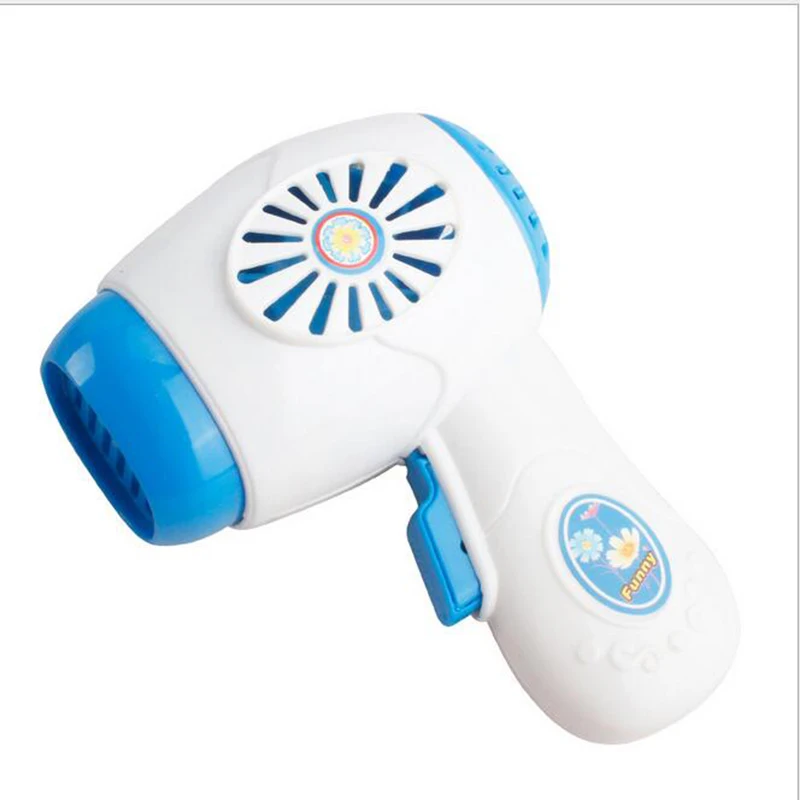 Blue Creative Small Electric Hair Dryer Home Appliance Model Toys Simulation Toys Play House Toys for Kids