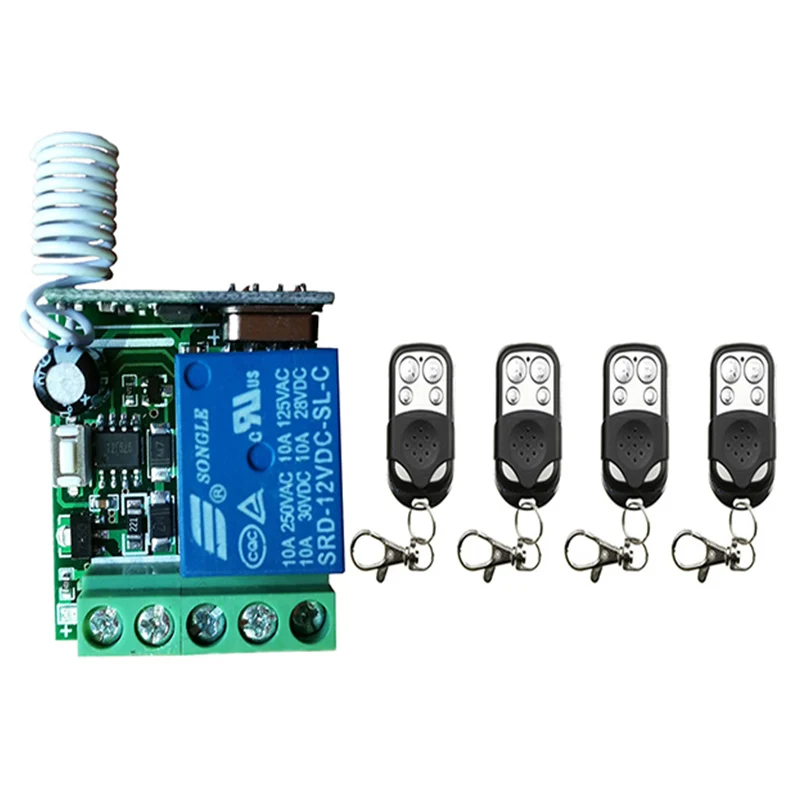 DC12V 1CH 10A мини беспроводной переключатель системы дистанционного управления