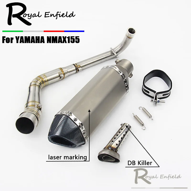 

NMAX155 Motorcycle Full Exhaust System Front Pipe Exhaust Connect Pipe Exhaust Muffler Pipe For Yamaha NMAX 155 N MAX155