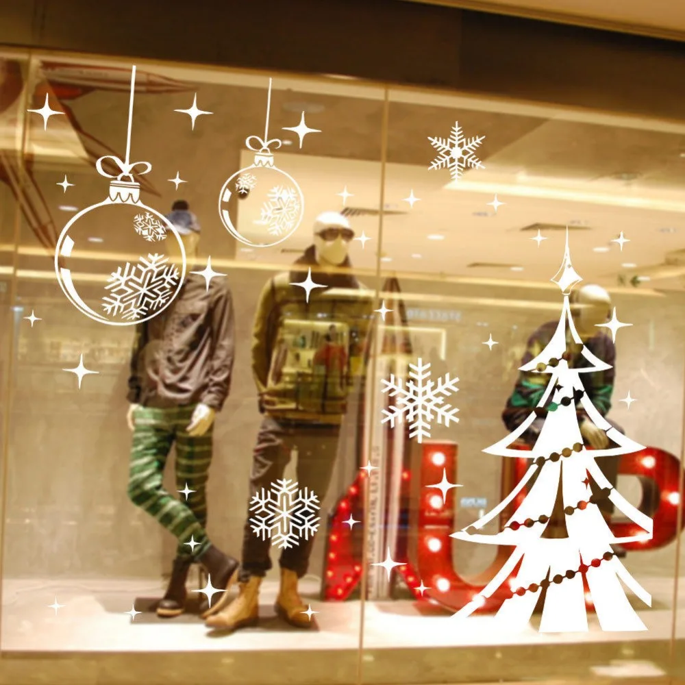 80*123cm New Year Merry Christmas Tree Snow Frozen Decal Wall Sticker Vinyl Art Christmas Window Decals Home Decoration D-064 80*123cm New Year Merry Christmas Tree Snow Frozen Decal Wall Sticker Vinyl Art Christmas Window Decals Home Decoration D-064