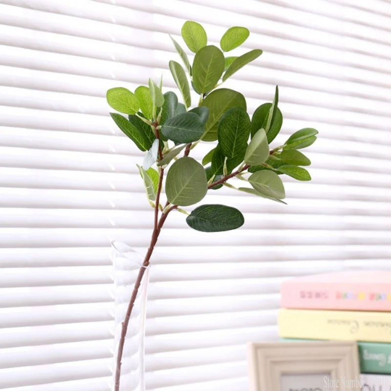 Искусственные вечнозеленые ветви дерева баньян с листьями Флорес plantas