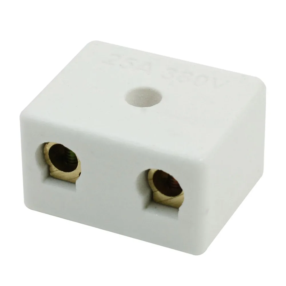 High Quality 2W5H Wire Connector AC 380V 25A 5 Hole Dual Row Ceramic