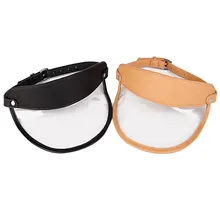 Женская кепка с козырьком, Высококачественная пляжная шапка из искусственной кожи, модная спортивная шапка для бега, прозрачная Солнцезащитная шляпа из ПВХ, пустая верхняя крышка