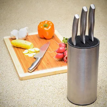 

Universal Stainless Steel Cutter Holder Compact Space-saving Cutter Block Stand Drop Shipping
