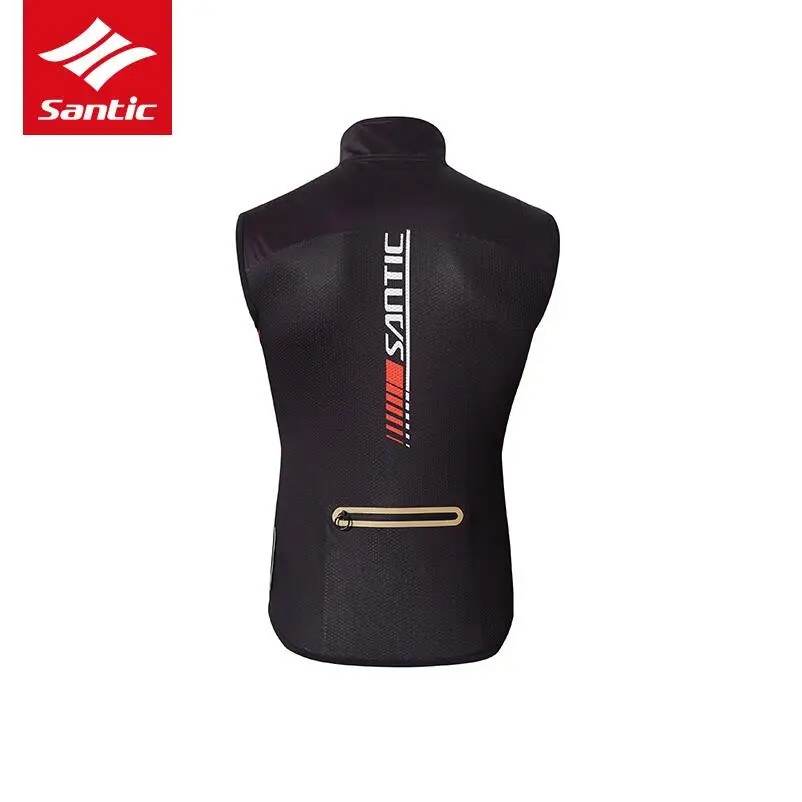 Santic ветрозащитные куртки без рукавов для велоспорта, Мужская ветрозащитная куртка для езды на горном велосипеде, жилет для велоспорта, ветрозащитная куртка для велоспорта