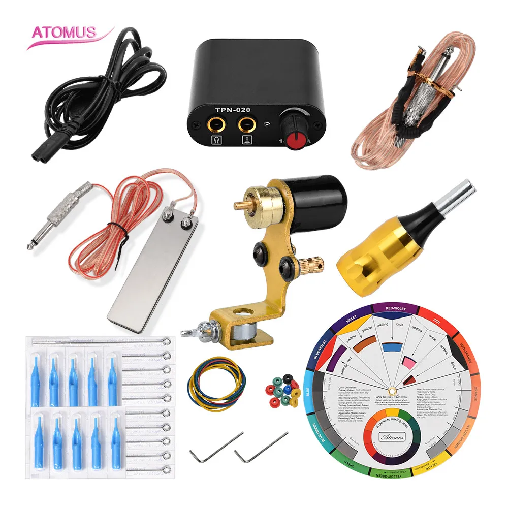 

Tattoo Machine Rotary Kit Tattoo Set Kits Maquina De Tatuar Equipo Para Insumos Tatuajes Pen Professional Tatoo Machine Pro Quit
