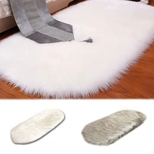 Мягкий искусственный мех шерсть гостиная диван ковер плюшевые ковры Искусственная овчина теплый коврик спальня Рождество Прямая