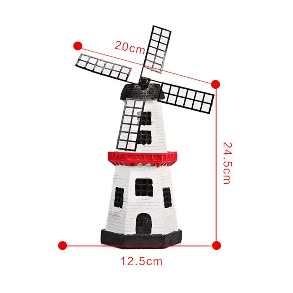 Смола ветряная мельница украшения для двора маятник Солнечный офисный стол Декор лампы ветряная мельница лампа электронная лампа ветряная мельница украшения