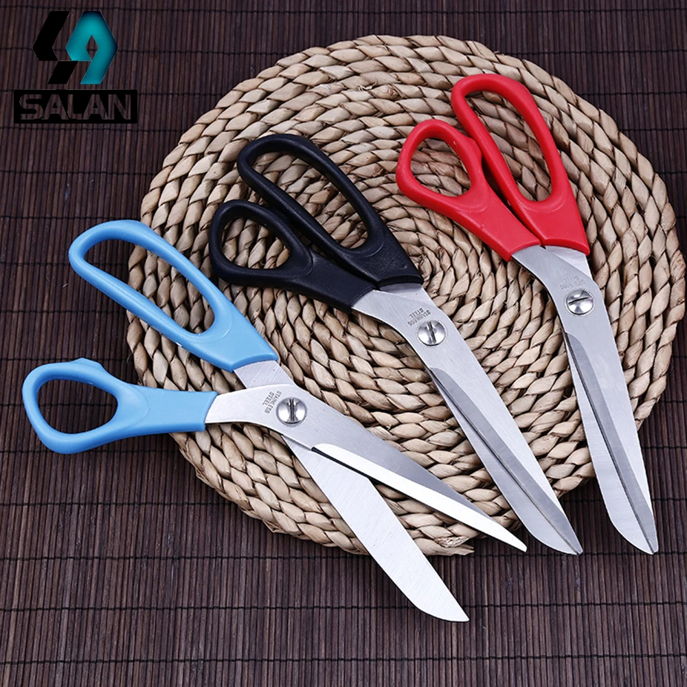 High quality stainless steel professional clothing cut plastic handle home sharp cutting sewing