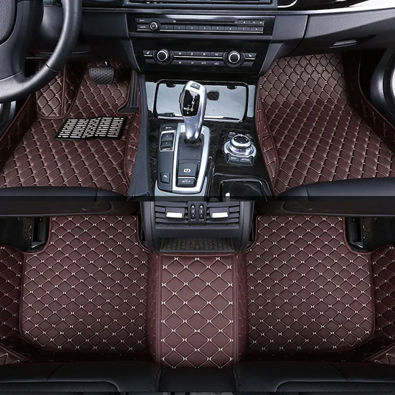 Coffee Автомобильные коврики аксессуары для Dodge JCUV путешествие 2013 2012 2011 2010 2009 2008 2007 2006 - Название цвета: Coffee