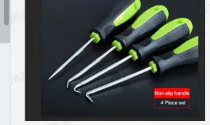 

4 Pcs Pick+Hook Set O Ring Seal Remover Tools Extra Long Car Automotive Mechanic XR657