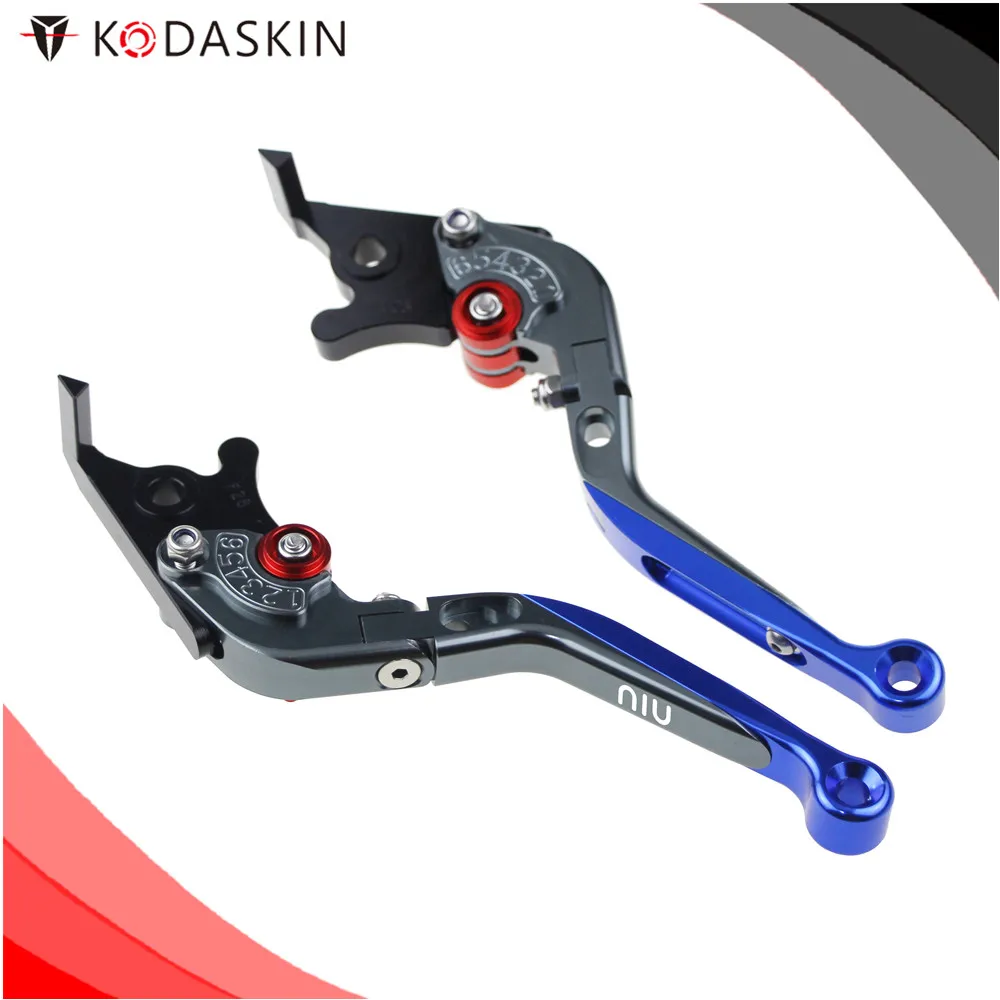 KODASKIN мотоцикл подходит для NIU N1 N1S M1 U1 M + Складные Выдвижные Тормозные Рычаги