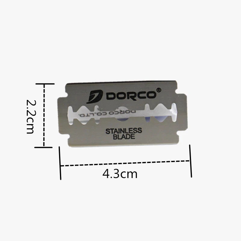 100 шт. оригинальные мужские бритья сверхкоротких Бритвы лезвия из нержавеющей лезвия для бритья острее истончение Ножи двойные лезвия