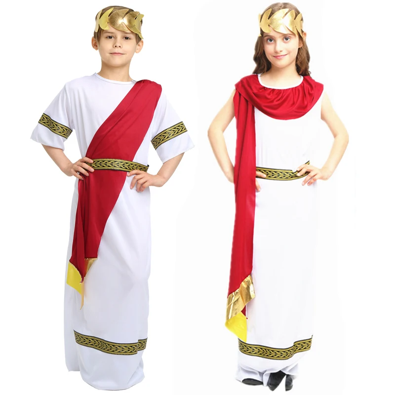 Kids Boy Girl Christmas Roman Clothes Prince Princess Ancient Roman ...