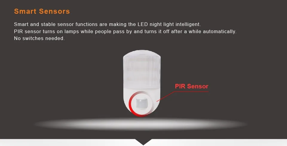 Abajur Luminarias Fensalir Ac220v светодиодная Ночная лампа с датчиком движения, умная детская спальня, прихожая, Pir, авто, 2 шт./лот