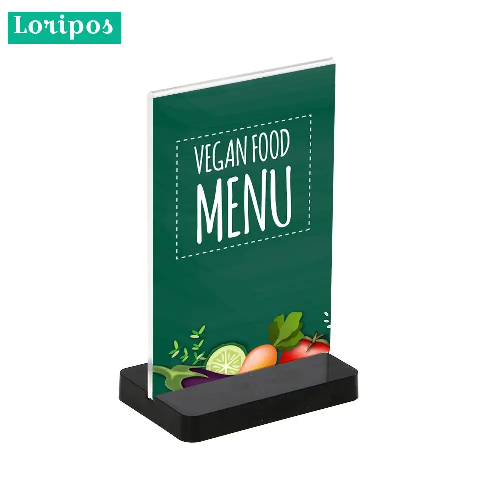 

A4 Plastic Tag Frame Photo Stand Advertising Poster Frame A4 Desk Menu Stand Picture Paper Card Holder Table Label Holder Cover