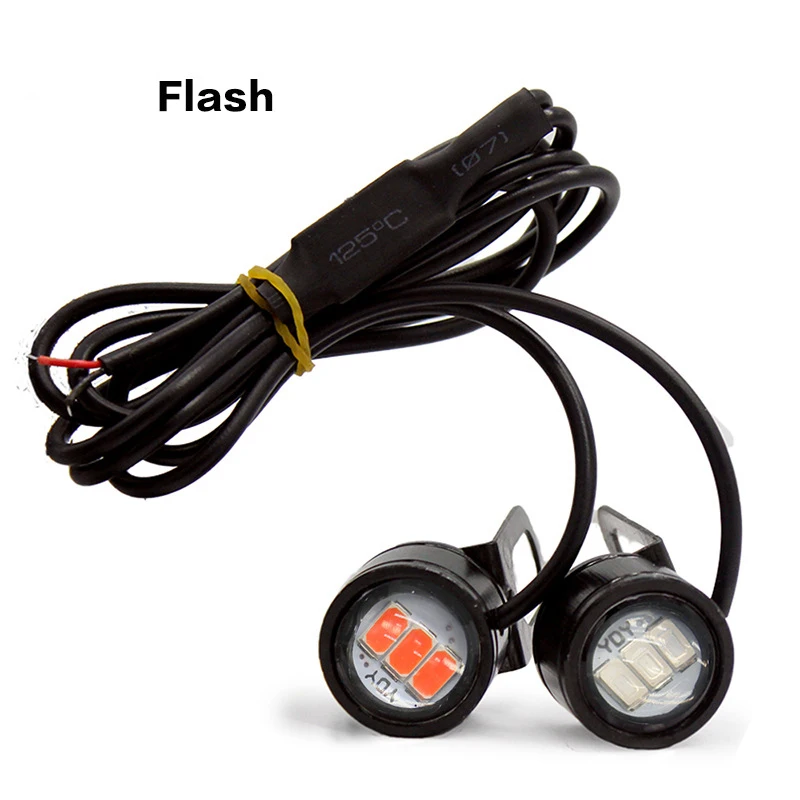 

Flash LED Eagle Eye Light Ghost Fire Lantern Refit Lamp Motorcycle Car Fog Signal Pedal LED Mirror Front Head Lights