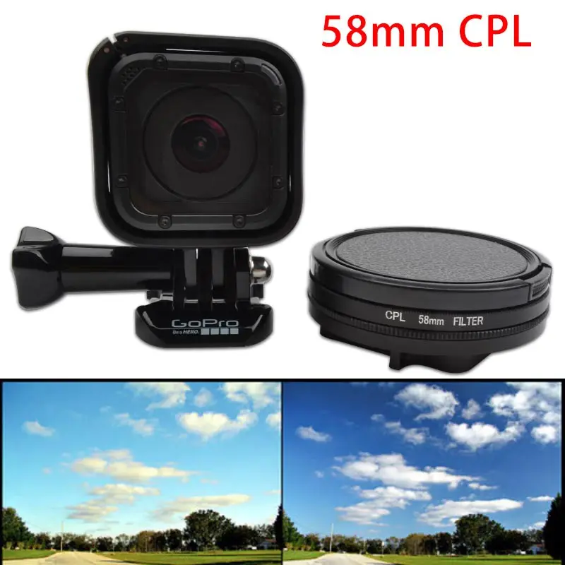 Go Pro Hero 4 session 58mm Gopro CPL Filter Circular Polarizer