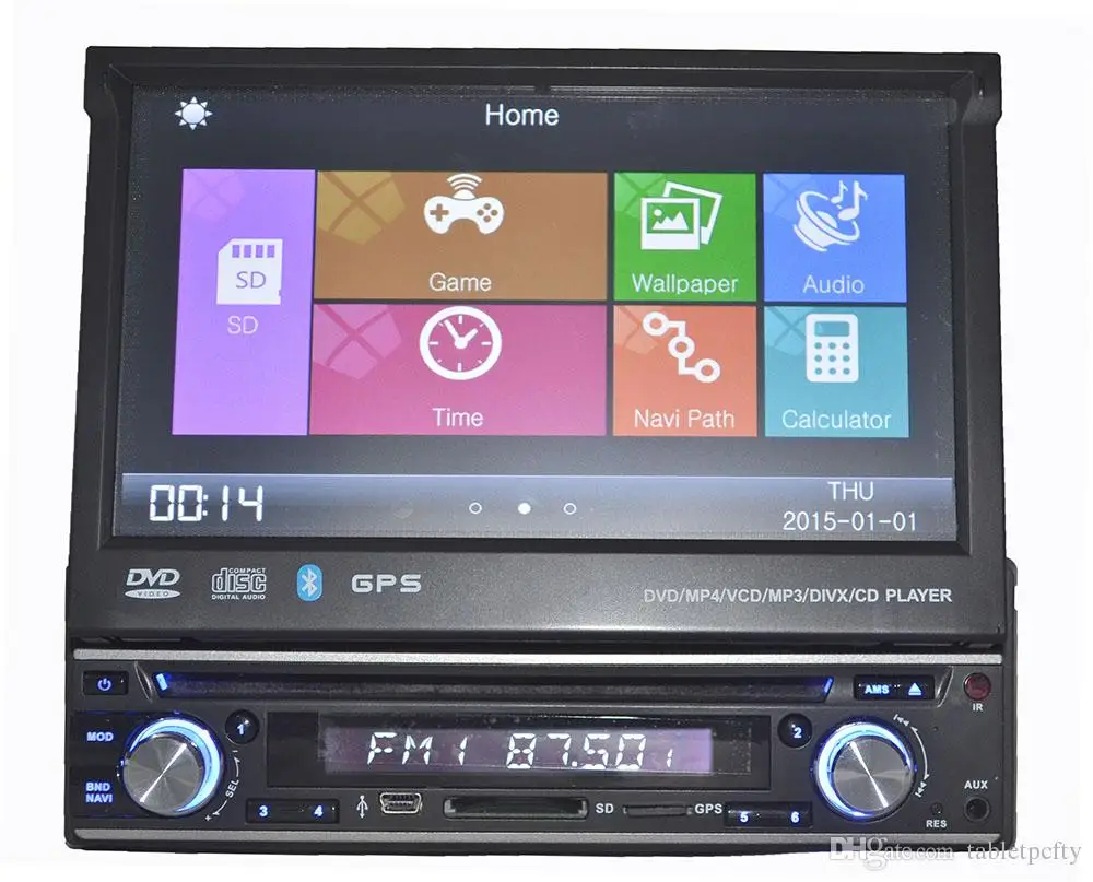 Perfect universal 1 Din 7" Car DVD GPS player with audio Radio stereo,USB/SD,BT,free map,rear view camera,Manually retractable screen 22 Perfect universal 1 Din 7" Car DVD GPS player with audio Radio stereo,USB/SD,BT,free map,rear view camera,Manually retractable screen 22