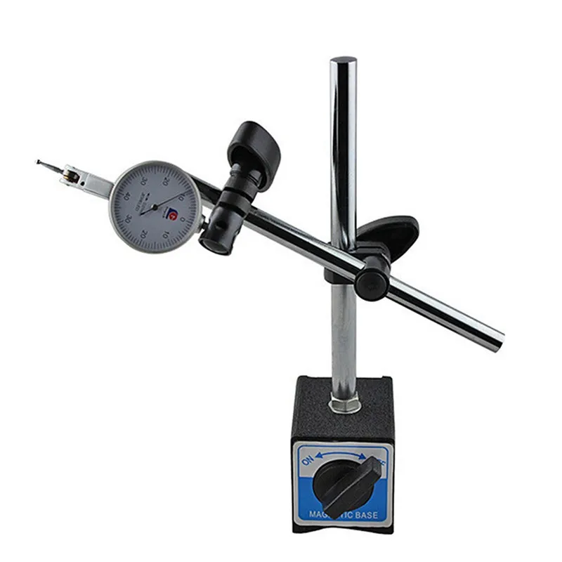 Günstige ZEAST Neue Ankunft Hohe Qualität Magnetische Basis Halter Mit Doppel Verstellbare Stange Für Messuhr Test Gauge