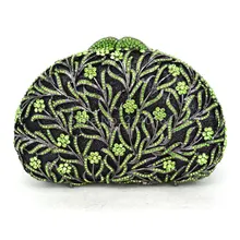 Хрустальный кошелек Подвески высокого качества винтажный роскошный бренд женские клатчи мини-сумка Свадебная Прозрачная женская горный хрусталь 88620-A