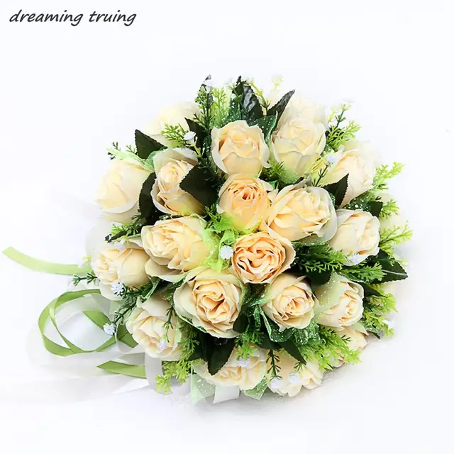 Online Shop 2018 Cheapbouquet Fleurs Artificielles Rouge Mariage